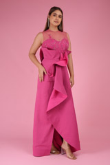 Vintage Pink Embellished Gown4246 video